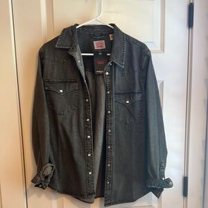 Levi's Black Denim Western shirt